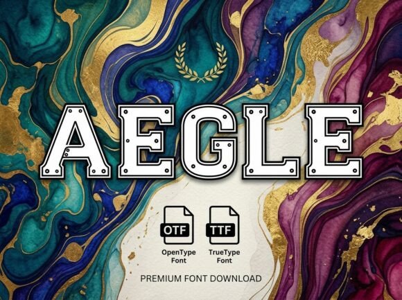 Aegle: The Monumental Display Typeface for Strong Brand Identity