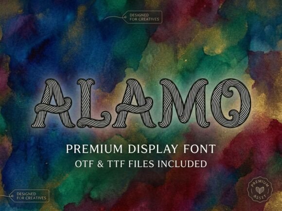 Alamo: The Premium Display Typeface for Campaign Design