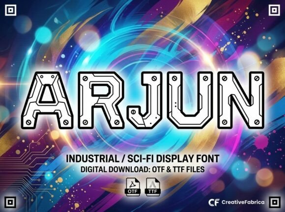 Arjun: The High-Tech Display Typeface for Modern Web Design