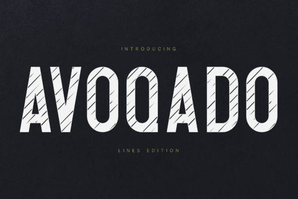 Avoqado Striped: The Bold Display Typeface for Handmade Brands
