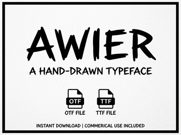 Awier: A Premium Display Typeface for Editorial Impact