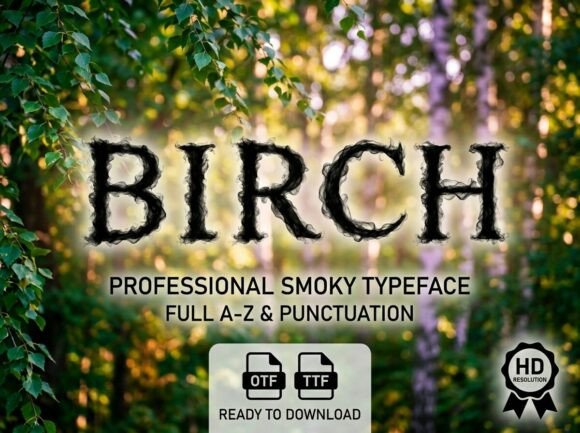 Birch: A Display Typeface for Modern Editorial Design