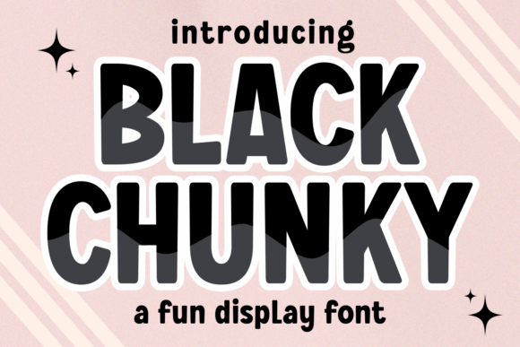 Black Chunky: The Bold Display Font for Handmade Products