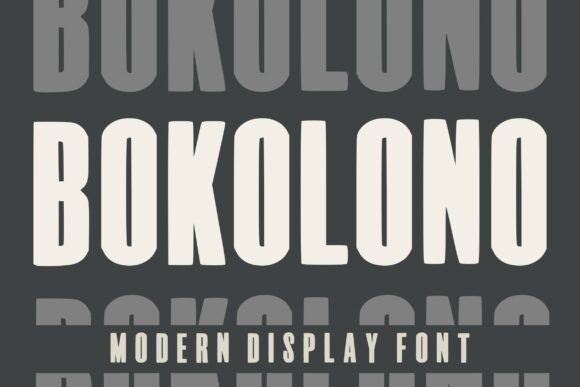 Bokolono: The Bold Display Typeface for Modern Brand Identity