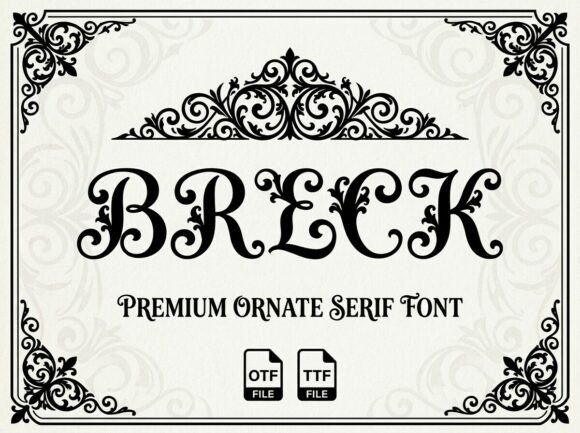 Breck: The Stunning Display Font for Handmade Products