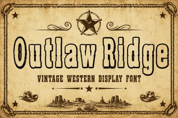 Bringing the Wild West to Life with Outlaw Ridge Typeface