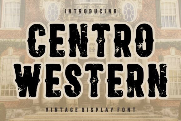 Centro Western: The Bold Display Typeface for Handmade Branding