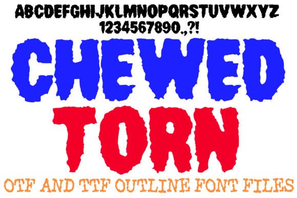 Chewed Torn: The Aggressive Display Typeface for Bold Web Design