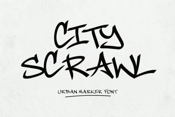 City Scrawl: The Bold Display Typeface for Street-Style Branding