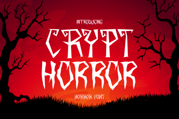 Crypt Horror: A Sharp Display Typeface for Eerie Brand Identity
