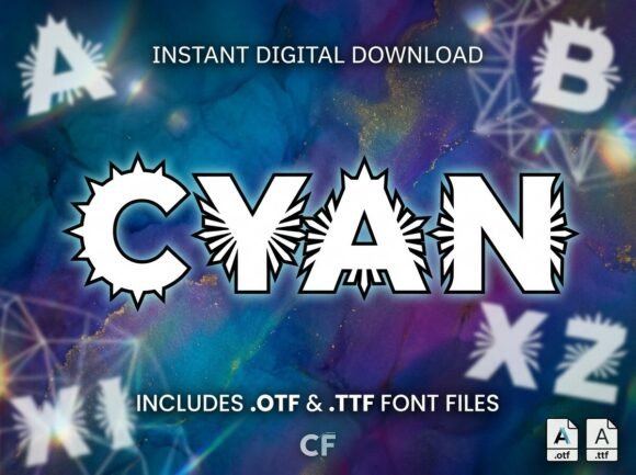 Cyan: The High-Voltage Display Typeface for Digital Experiences