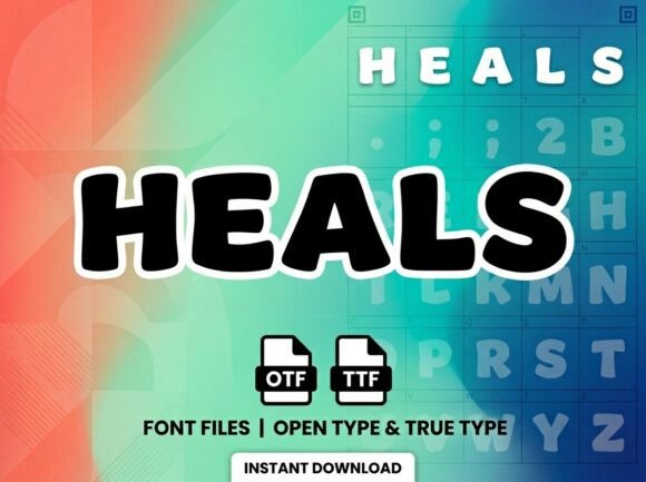 Heals: The Premium Display Typeface for Polished Brand Identity