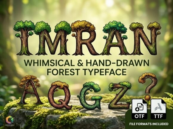 Imran Typeface Review: A Living Display Font for Nature Brands