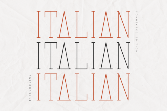 Italian Connected Edition: The Premium Display Font for Sharper Campaigns