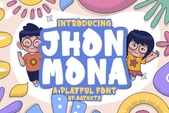 Jhon Mona: The Playful Display Typeface for Vibrant Campaigns