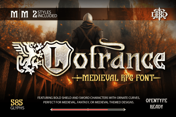 Lotrance: A Bold Medieval Typeface for Digital Branding
