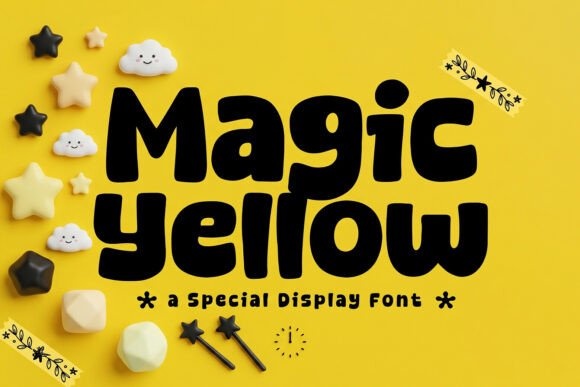 Magic Yellow: A Modern Display Typeface for Engaging Editorial Design