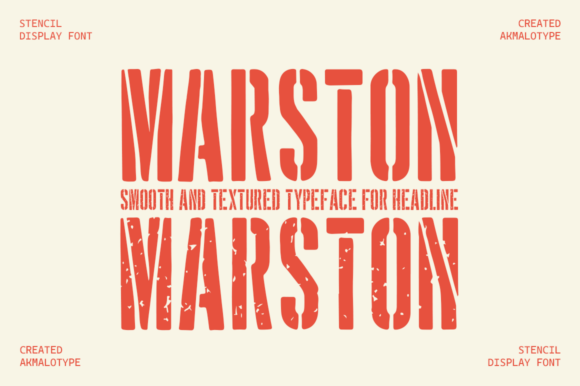 Marston: The Vintage Display Font for Authentic Brand Identity