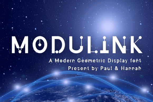 Modulink: The Futuristic Display Font for Handmade Product Brands