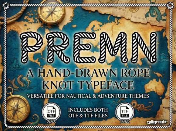 Premn: The Rugged Display Typeface for Editorial Storytelling
