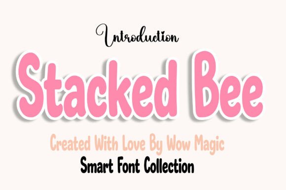 Stacked Bee: The Playful Display Font That Elevates Small Business Branding