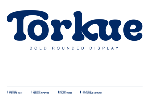 Torkue: The Playful Display Font for Handmade Products