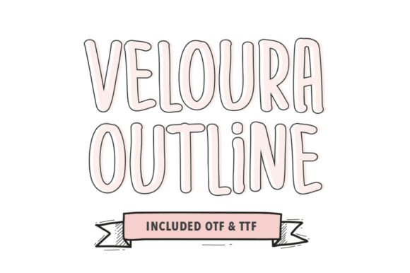 Veloura Outline: The Playful Typeface for Scroll-Stopping Campaigns